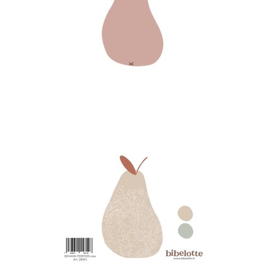Bibelotte Bibelotte behang peertjes roze