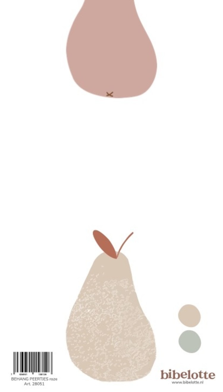 Bibelotte Bibelotte behang peertjes roze