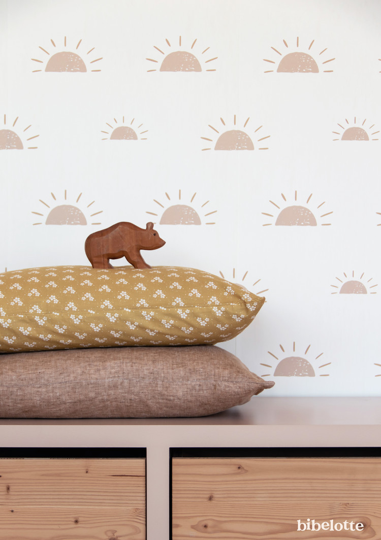 Bibelotte Bibelotte Behang ochtendgloren roze