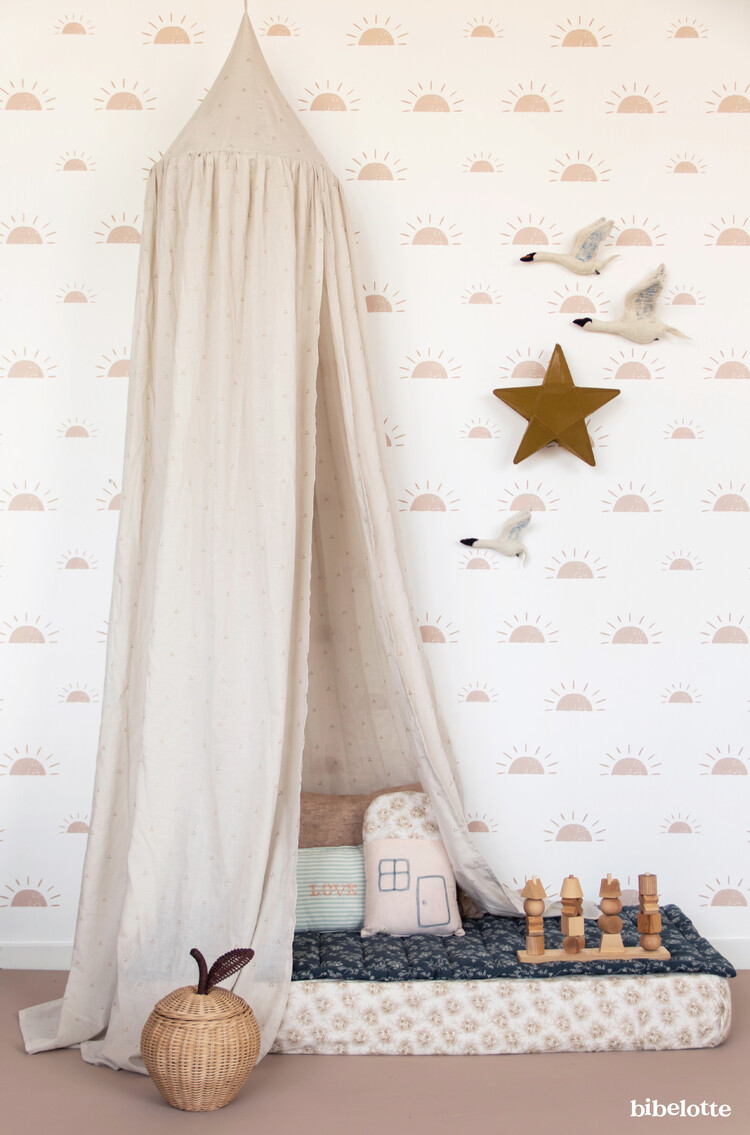 Bibelotte Bibelotte Behang ochtendgloren roze