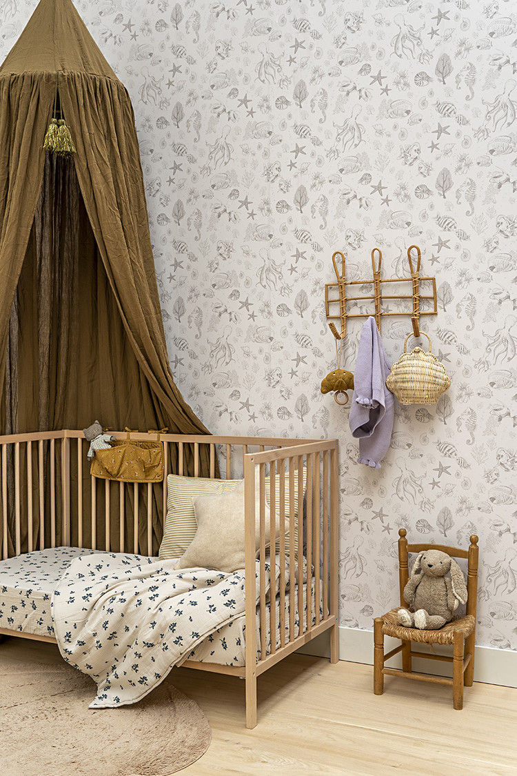 Little Amour Little Amour | Behang Little underwater world bruin