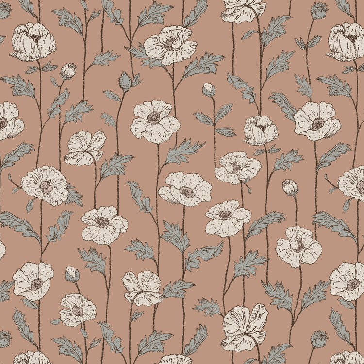 Little Amour Little Amour  |Behang Poppy amour terra