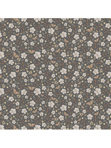 Little Amour Little Amour Behang Little flower garden grey