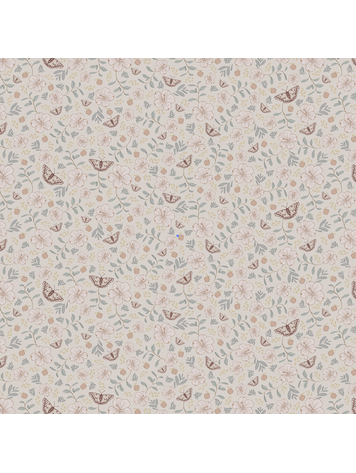 Little Amour Little Amour | Behang Little flower garden beige/roze