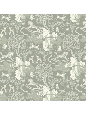 Little Amour Little Amour | Behang Dreamy toys groen