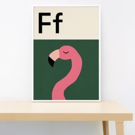 Lorna Freytag Flamingo poster kinderkamer