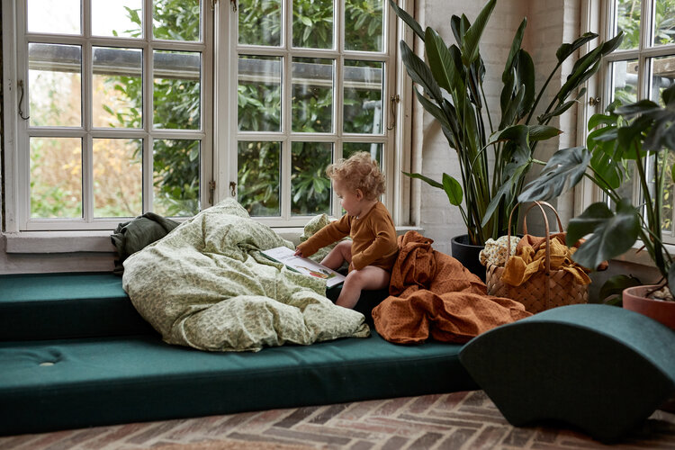 By KlipKlap By KlipKlap Duvet cover set wild laurel leaf junior 100x140