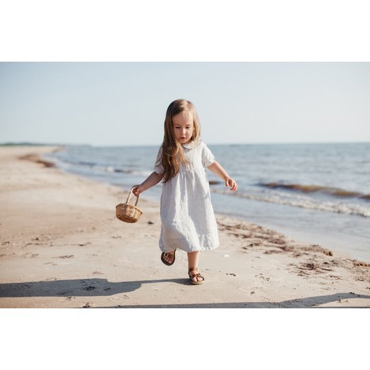 La Petite Alice La Petite Alice Linnen jurk Jenny roze
