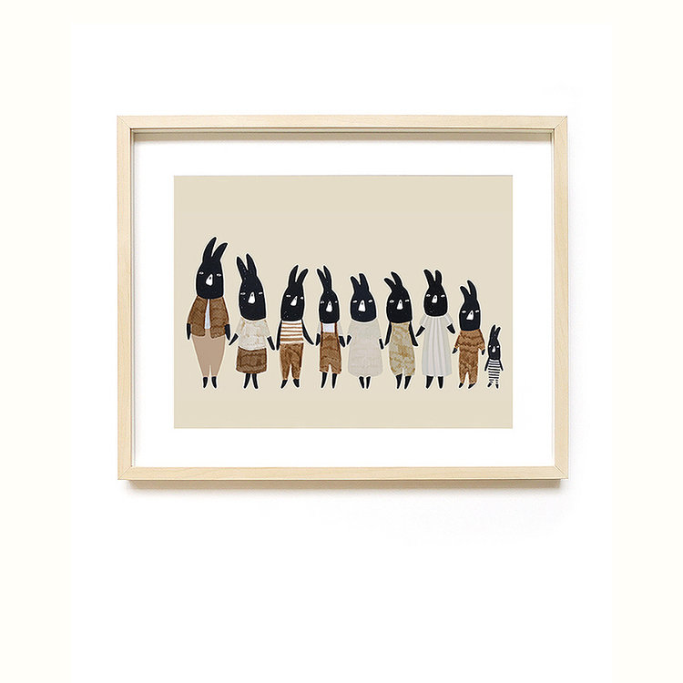 Ted&Tone Ted&Tone | Poster we are family A4