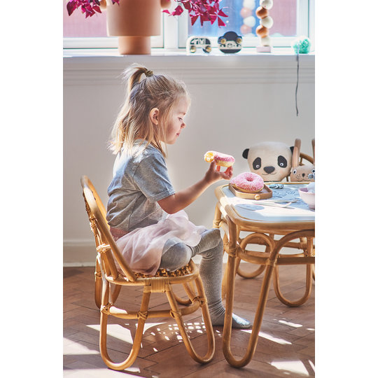 OYOY OYOY Rainbow mini stoeltje rotan (kinderstoeltje)