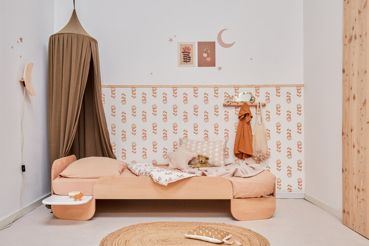 Bibelotte Bibelotte Wallpaper fleures pink