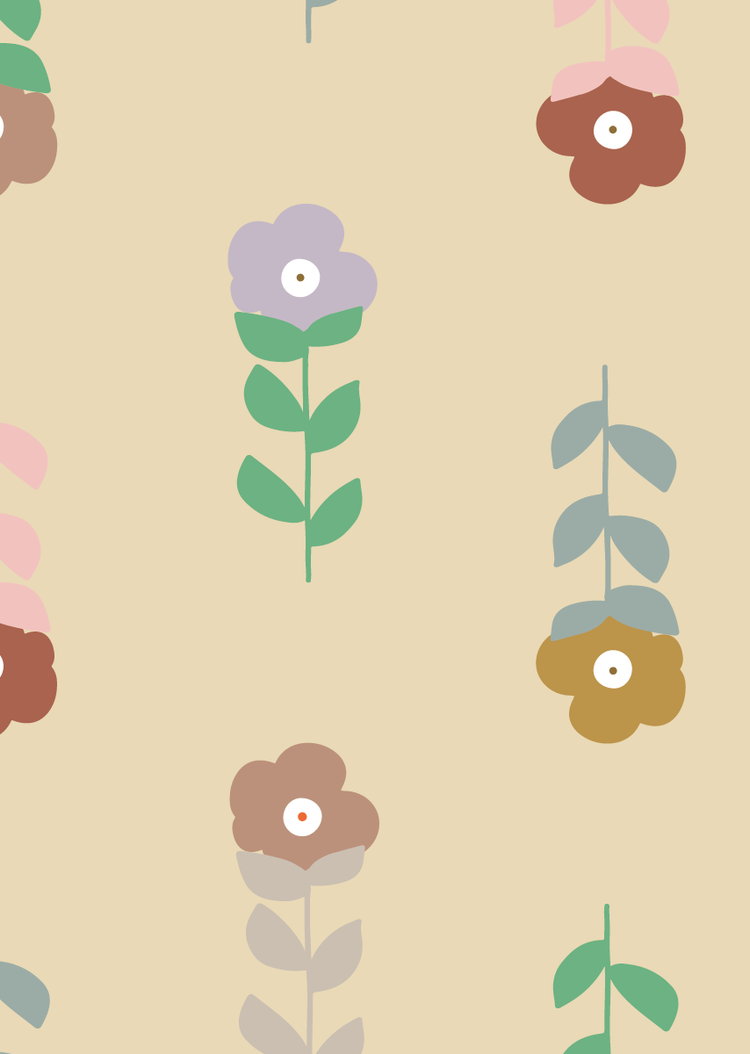 Bibelotte Bibelotte Wallpaper fleures yellow