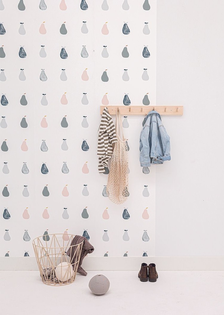 Bibelotte Bibelotte wallpaper pears green