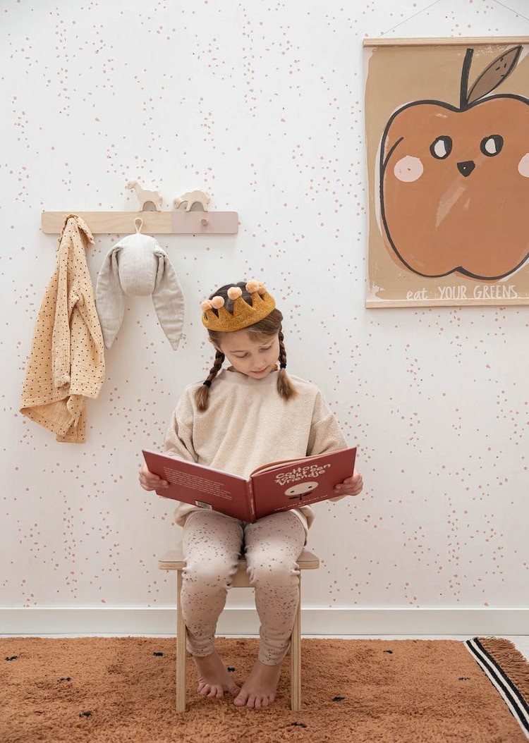 Bibelotte Bibelotte | Behang dottig roze