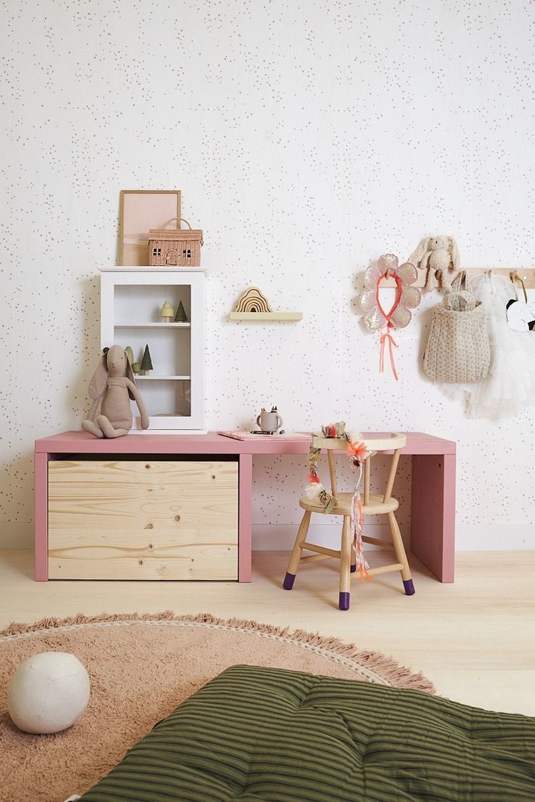 Bibelotte Bibelotte | Behang dottig roze