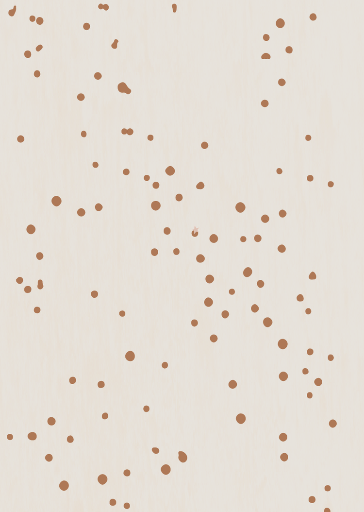 Bibelotte Bibelotte | Behang dottig bruin