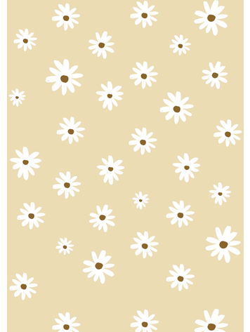 Bibelotte Bibelotte | Behang madelief geel