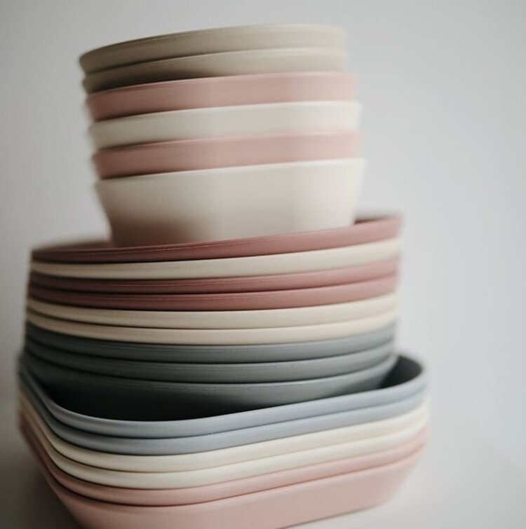 Mushie Mushie | Bordjes vanilla 2st.