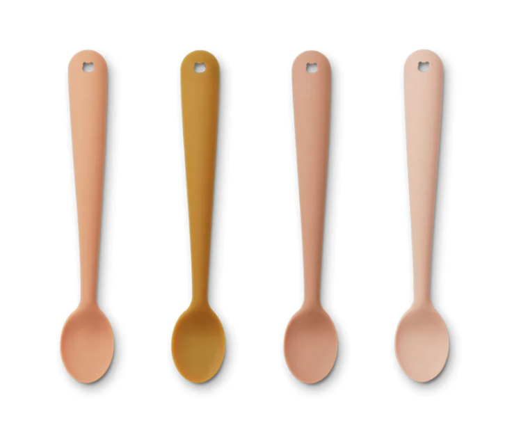 Liewood Liewood | Silicone lepels roze set van 4