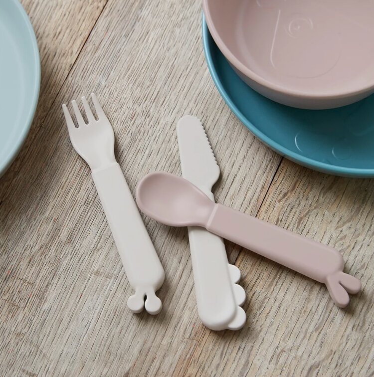 Done By Deer | Besteksetje Deer friends blauw