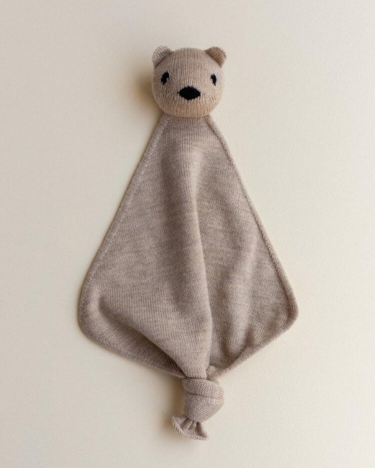 Hvid Hvid | Knuffeldoek Teddy Tokki Sand