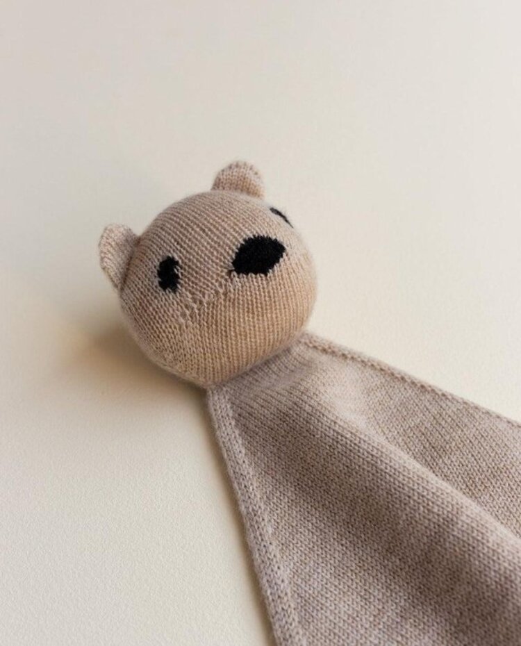 Hvid Hvid | Knuffeldoek Teddy Tokki Sand