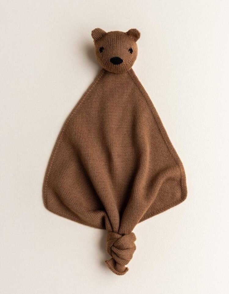 Hvid Hvid | Knuffeldoek Teddy Tokki Chocolate