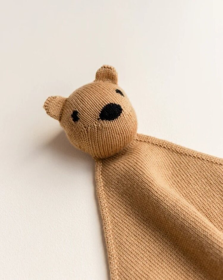Hvid Hvid | Knuffeldoek Teddy Tokki Ochre