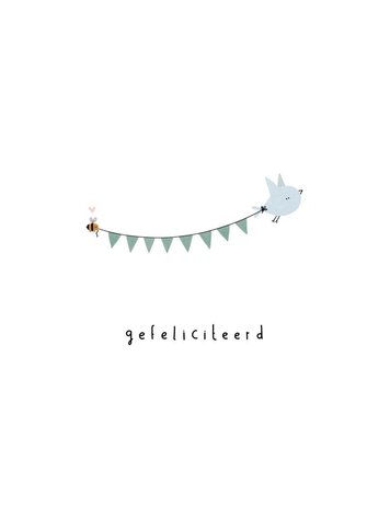 Klein Liefs Klein Liefs | Wenskaart gefeliciteerd