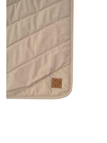 Zusss Zusss | Deken met stiksels 80x100cm leem