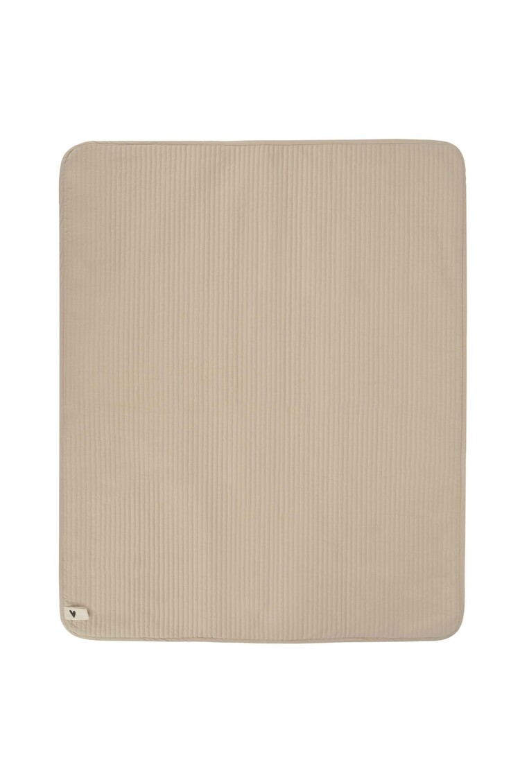 Zusss Zusss | Deken met stiksels 80x100cm leem