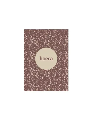 Zusss Zusss | Kaart hoera roestbruin