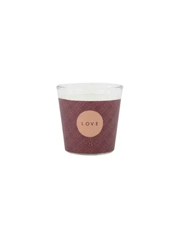 Zusss Zusss | Geurkaars in wikkel linnen 'love' oudroze