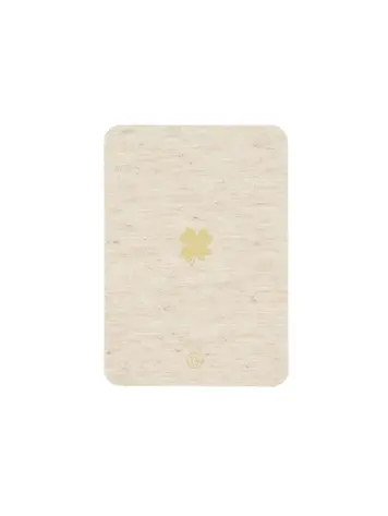 Zusss Zusss | Kaart klavertje linnen