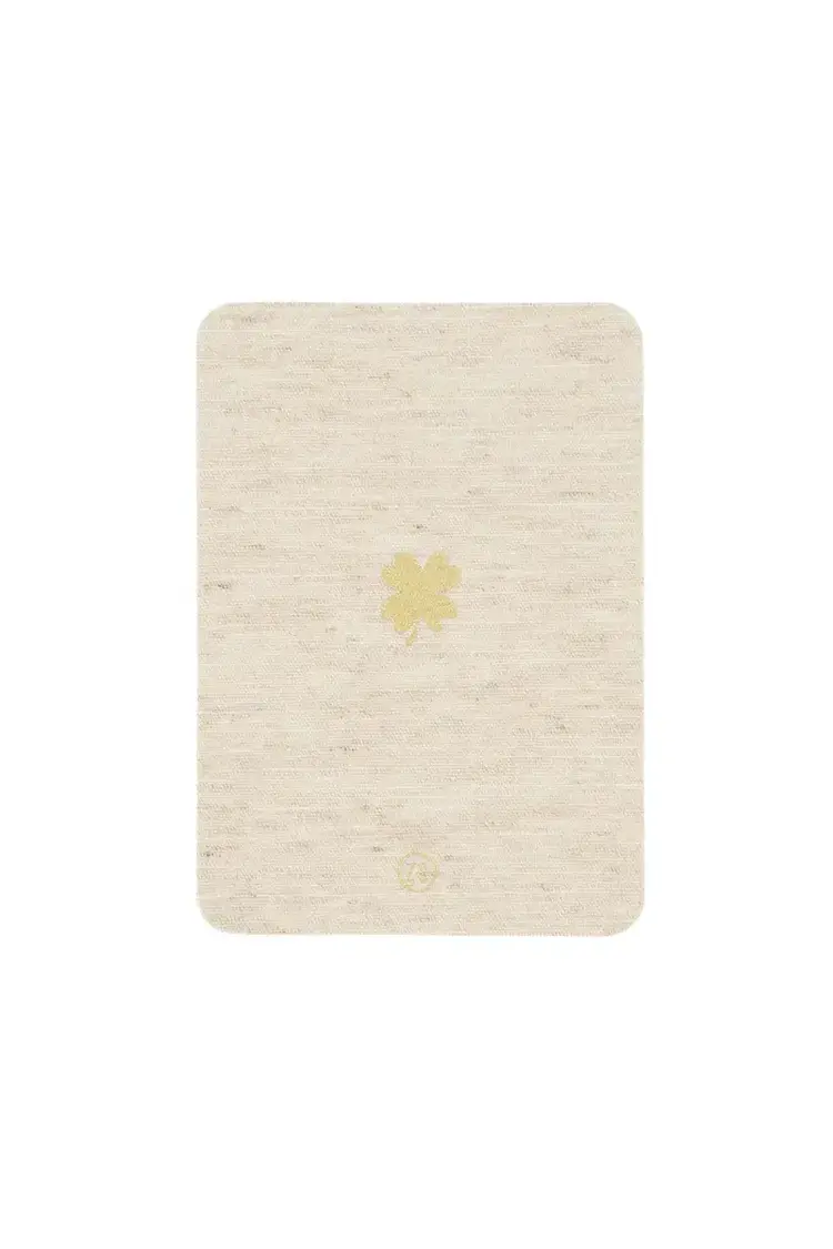 Zusss Zusss | Kaart klavertje linnen