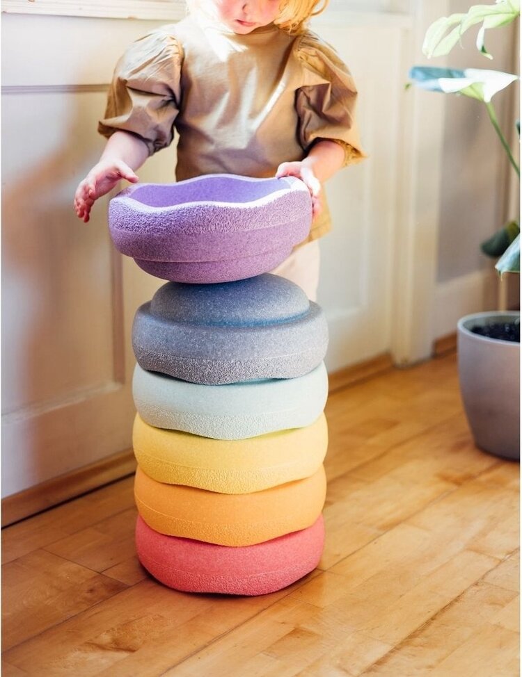 Stapelstein Stapelstein | Rainbow set Pastel 6+1