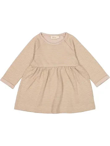 MarMar MarMar | Jurkje day LS cream taupe stripe