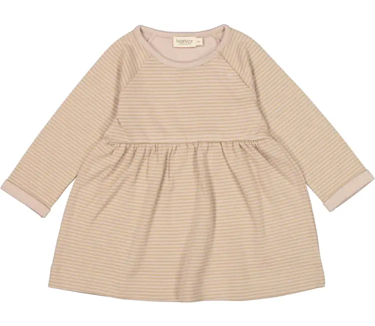 MarMar MarMar | Jurkje day LS cream taupe stripe
