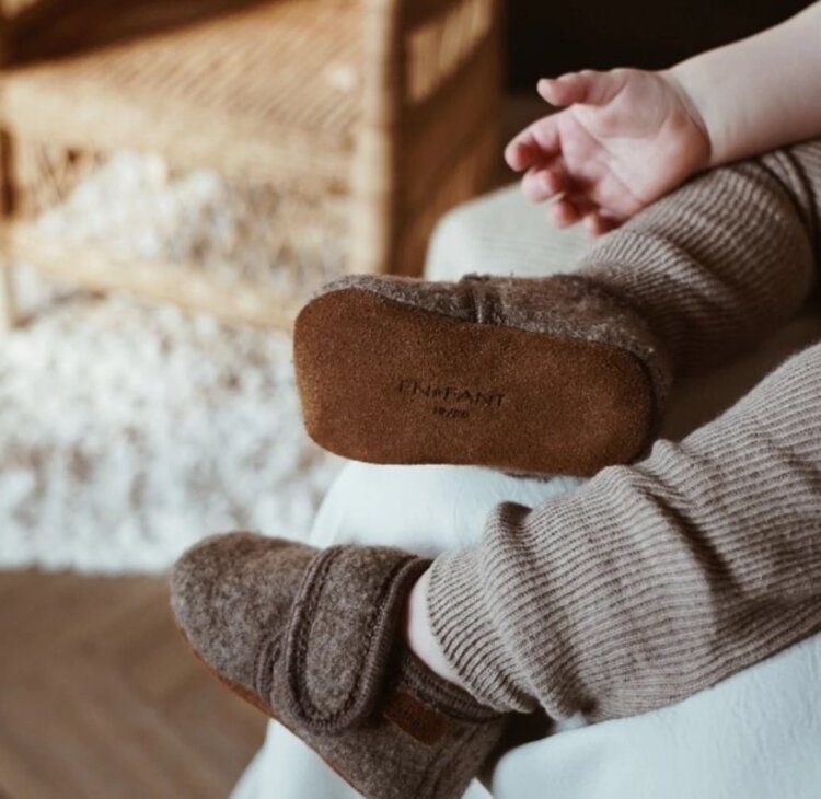 Enfant Enfant | Sloffen wol walnut