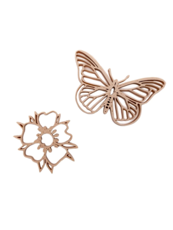 Grennn Grennn | Uitsteker vlinder en bloem