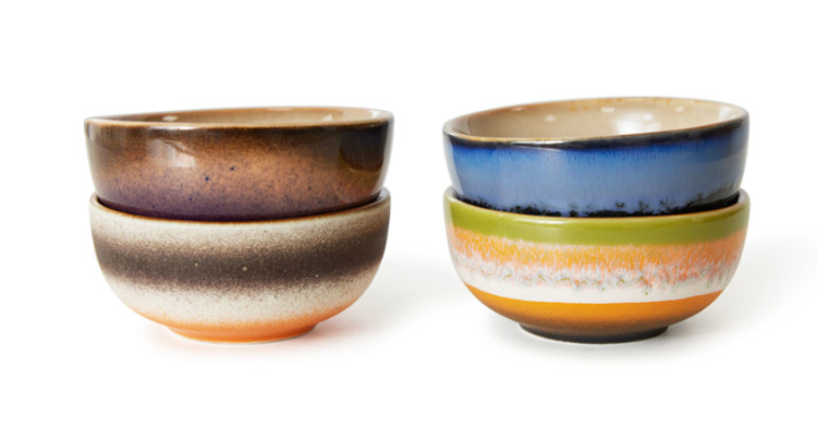 HK Living HK Living | 70's servies XS bowls sierra set van 4