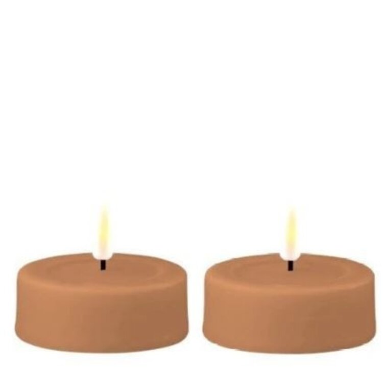 Deluxe Homeart Deluxe Homeart | LED Kaars jumbo theelicht caramel 6.1x5.5cm