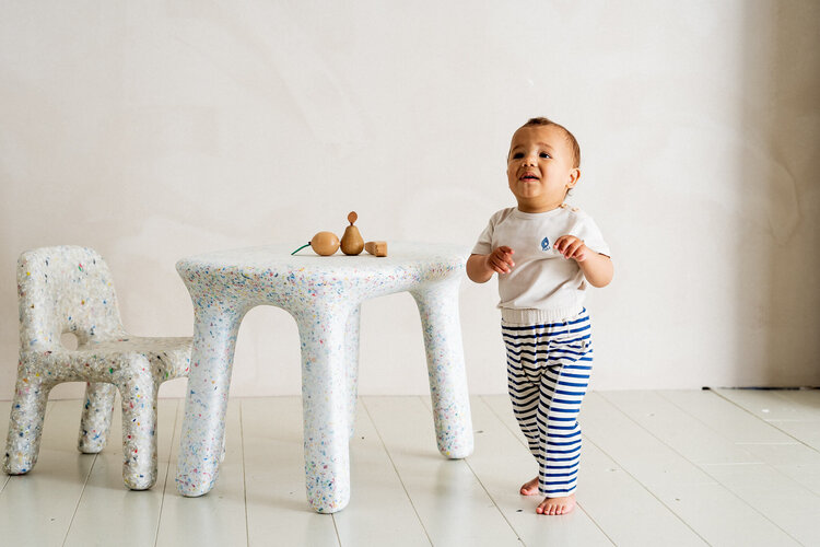 House of Jamie House of Jamie | Broekje slouchy deep blue lines