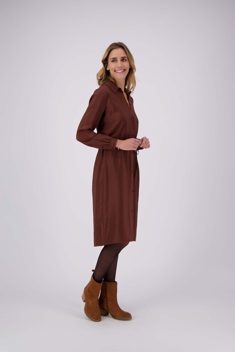 Zusss Zusss | Overhemdjurk chocoladebruin