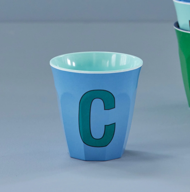 Rice Rice | Mok melamine stoffig blauw C