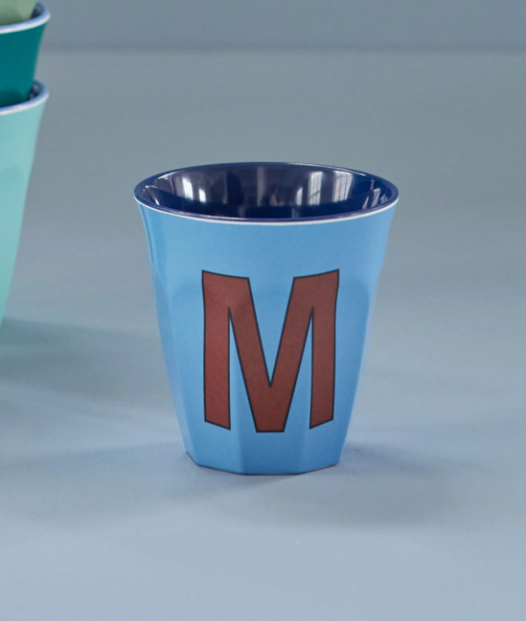 Rice Rice | Mok melamine stoffig blauw M