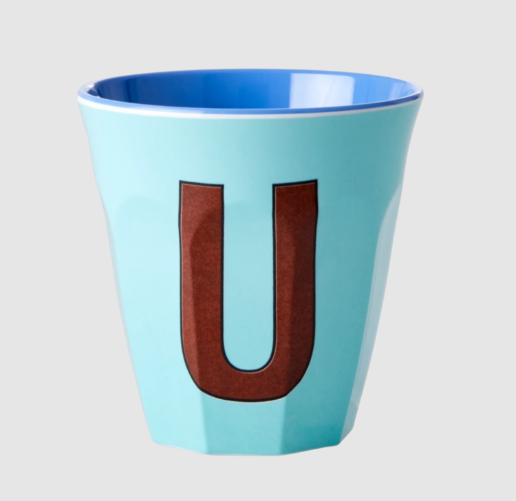 Rice Rice | Mok melamine zacht blauw U