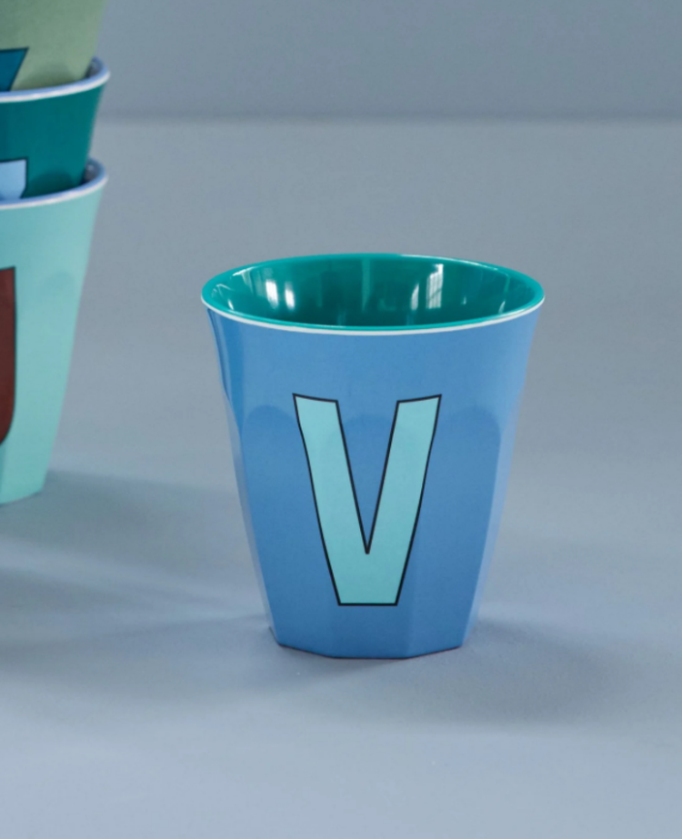 Rice Rice | Mok melamine stoffig blauw V