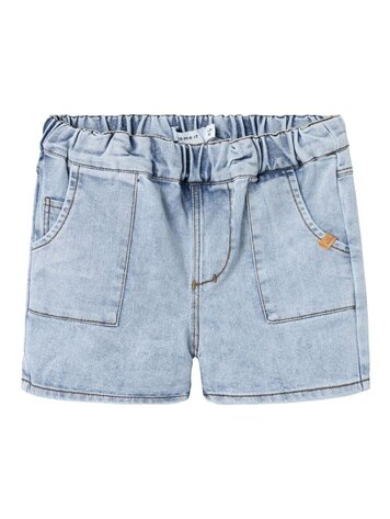 Lil Atelier Lil Atelier | Denim short ben light blue