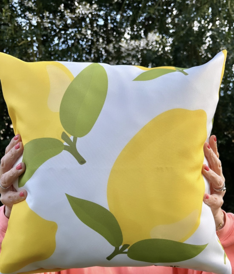 Label-R | Buitenkussen citroen 40x40